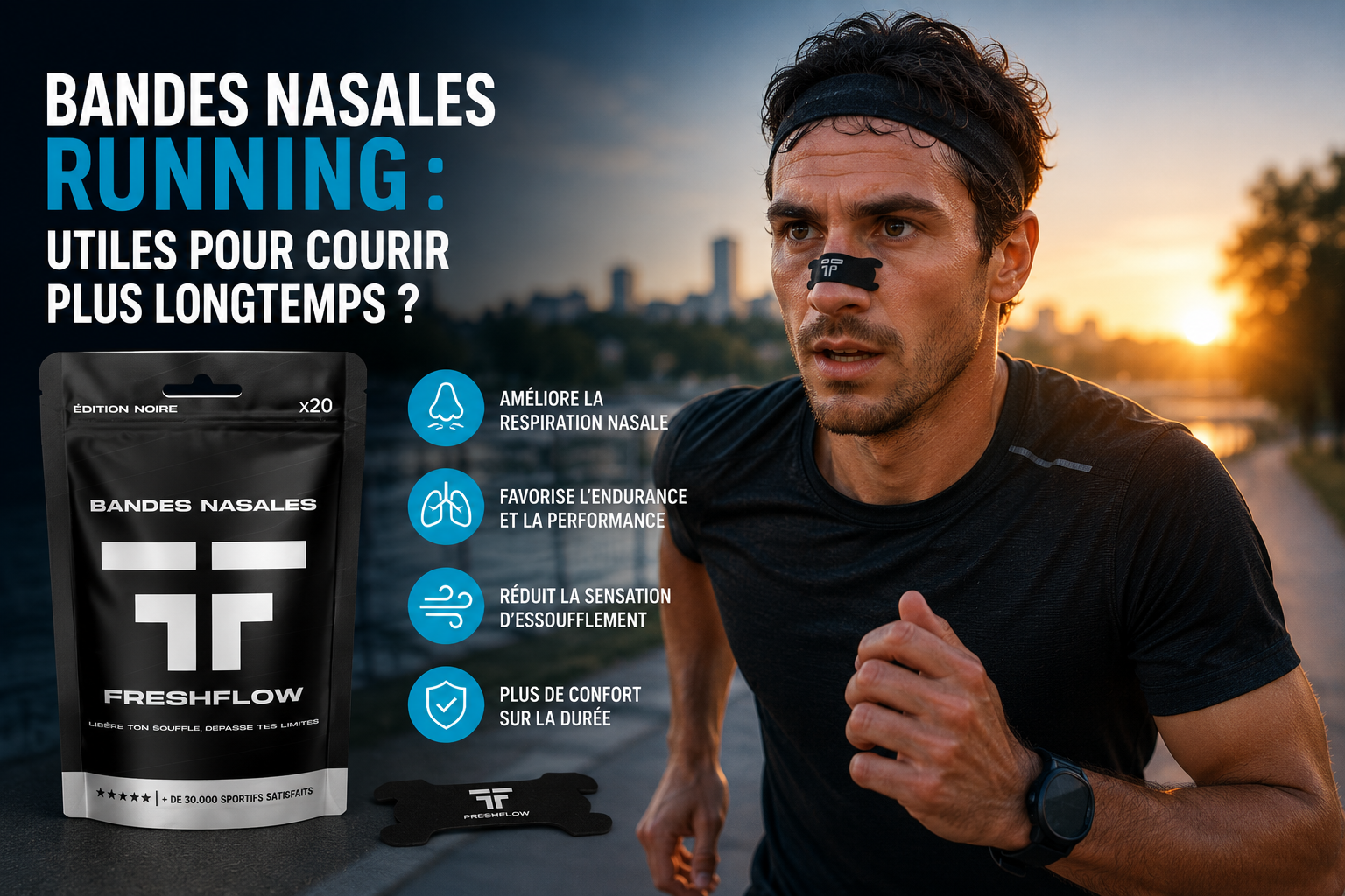 Bandes nasales running : utiles pour courir plus longtemps ? – Freshflow