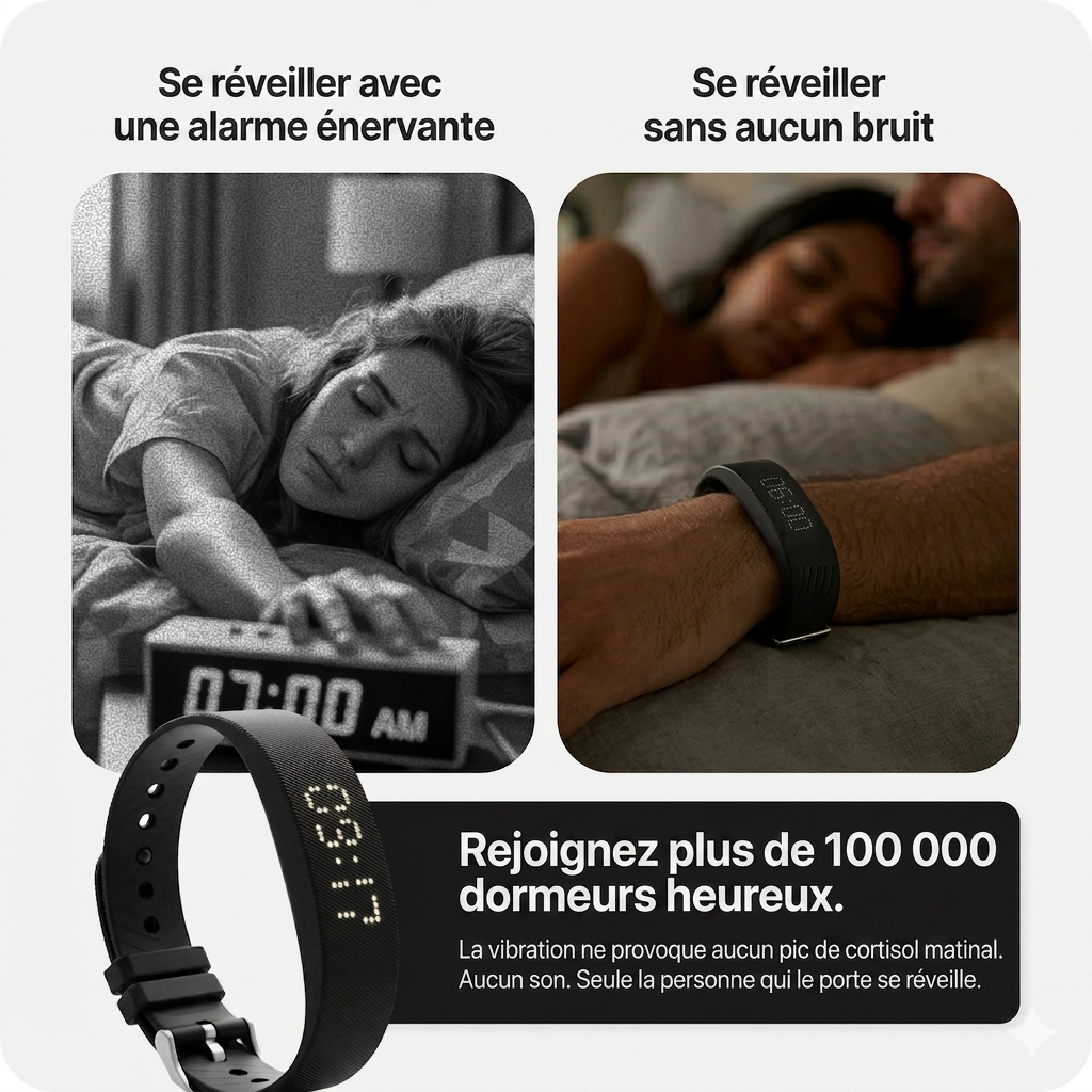 Bracelet Réveil Vibrant Intelligent - VIBRUP