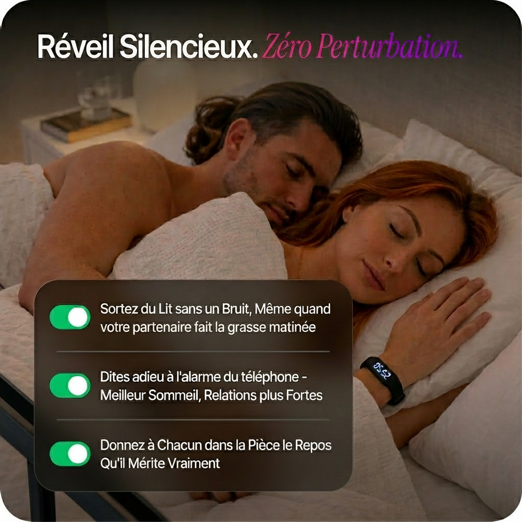 Bracelet Réveil Vibrant Intelligent - VIBRUP