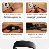 Bracelet Réveil Vibrant Intelligent - VIBRUP